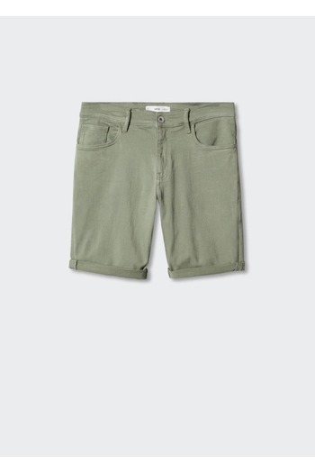MANGO Man Slim fit τζιν βερμούδα