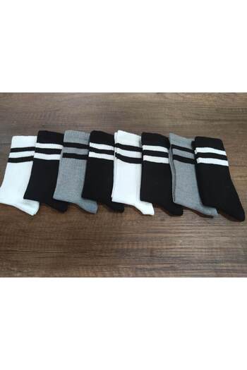 Leement socks 8 чифта дълги памучни детски ученически чорапи - колежански стил