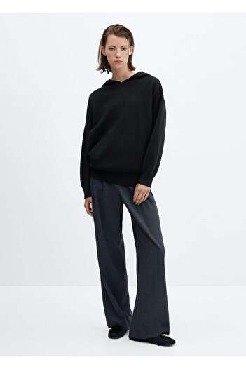 MANGO Woman Hooded Sweatshirt with Front Pocket