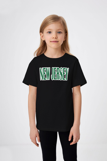 ADABEBEK New Jersey Letter Printed Girl's T-Shirt