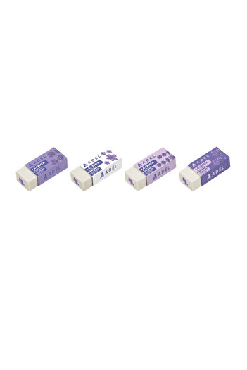Adel 4 Lavender Erasers