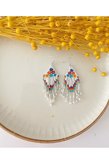 İPAR AKSESUAR Needlework Handmade - Sand Bead Earrings