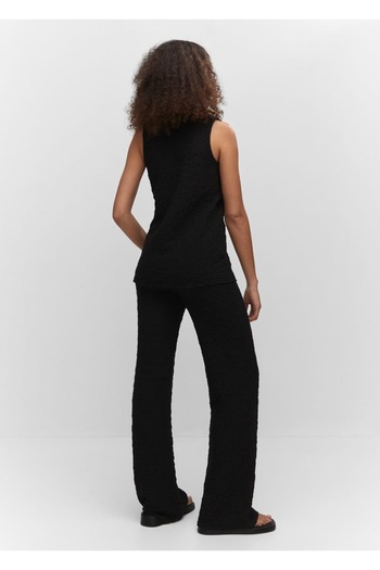 MANGO Woman Polo yakalı dokuma yelek