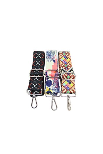 Anatolia Ethnic Patterned Adjustable 4cm Bag Strap - Set of Three (4Cx120Cm)