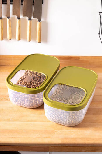 FH finehome Evan 2-Piece Food Container Small Size 5LT Green