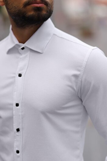 blackpanther Slim Fit Fence Fence Detailed Shirt