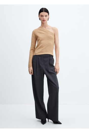 MANGO Woman Pulover tricotat asimetric
