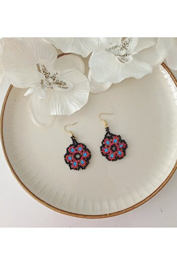 İPAR AKSESUAR SAND BEADS EMBROIDERY HANDMADE EARRING