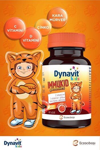 Dynavit Kids Immukid 60 Gummies 3 Adet