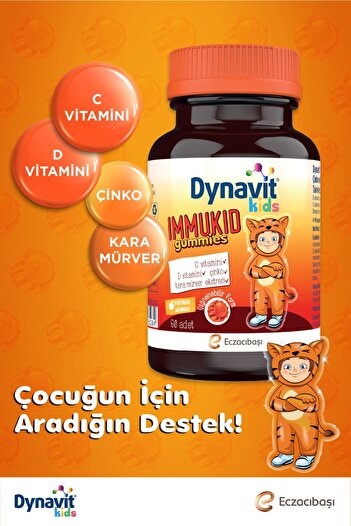 Dynavit Kids Immukid 60 Gummies 3 Adet