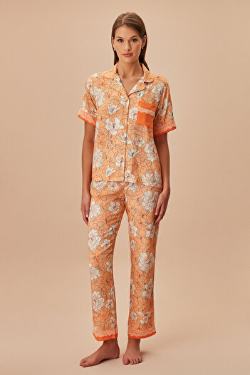 SUWEN Marigold Masculine Pajama Set