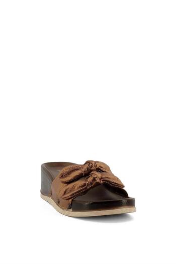 Pierre Cardin PC-7029 Wedge Heel Women's Slippers-bronze