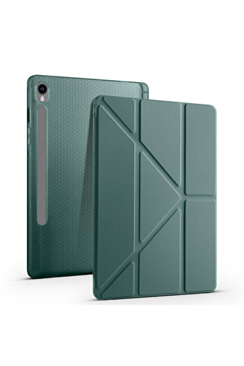 Fuchsia Galaxy Tab S9 FE 10.9 inç Uyumlu Kalem Bölmeli Tablet Kılıf SM-X510NLGATUR-SM-X510NLIATUR-SM-X510N