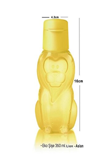 CANDAN TİCARET Eco Tupperware Bottle Lion - 350 Ml Capacity