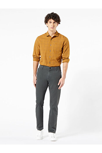 Dockers Smart 360 Flex Koyu Gri Ultimate Slim Fit Chino Pantolon