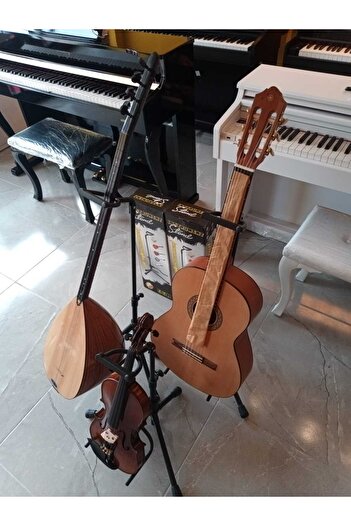 PUANDORG Enstrüman Standı Gitar - Bağlama - Keman - (pena Ve Mızrap Seti - Hediyeli )