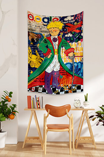 Vagonik Pop Art Little Prince The Little Prince Graffiti Wall Cover Rug