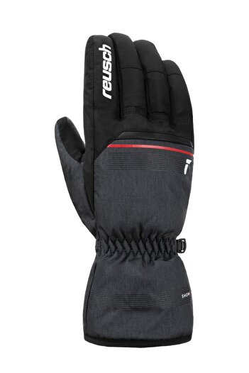 Reusch Snow King Black-Red Ski Gloves
