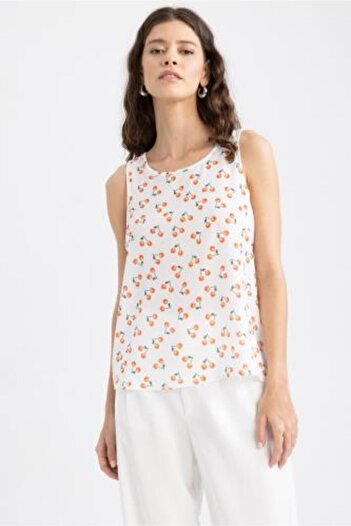 DeFacto Regular Fit Sleeveless Blouse Z7425az22au