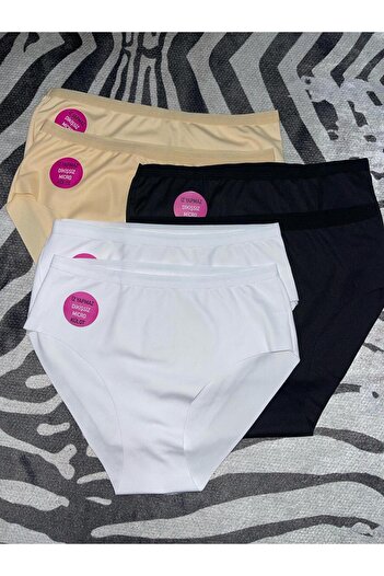 S&D ÇARŞİ Lazer kadın külot dikizşsiz yuksek bel toparlayıcı ız yapmaz 6"lı paket(