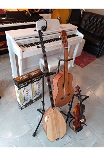 PUANDORG Enstrüman Standı Gitar - Bağlama - Keman - (pena Ve Mızrap Seti - Hediyeli )