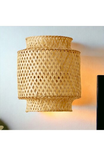 oceanpoint Bambu Aplik Aydınlatma Duvar Aplik İç Mekan İskandinav Tasarım 29 cm