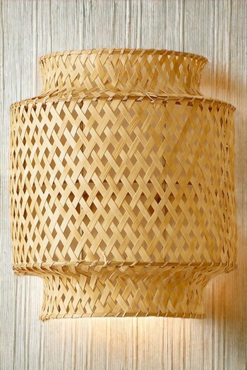 oceanpoint Bambu Aplik Aydınlatma Duvar Aplik İç Mekan İskandinav Tasarım 29 cm