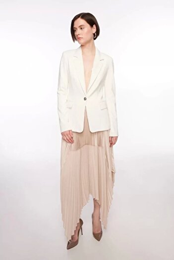Guess Kadın Kırık Beyaz Anna Blazer Ceket