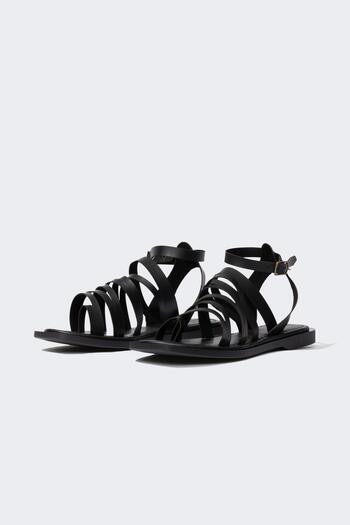 DeFacto Women's Flat Sole Double Strap Sandals Z9083az23sm