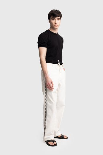 GIESTO SIDE EMBROIDERED POPLIN PANTS