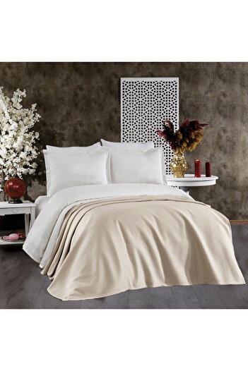 Lucy and Home 100% COTTON JACQUARD SUMMER PILE, BED COVER 200X220cm