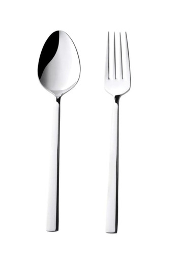 Yüsra Home 12Pcs 6-Person Tablespoon 6-Person Tables Fork Set 12 Pieces (Stainless Steel)