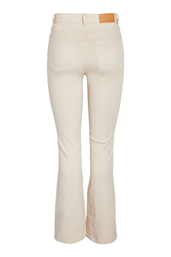 Noisy May NMSALLIE HW FLARE JEANS OATMEAL NOOS
