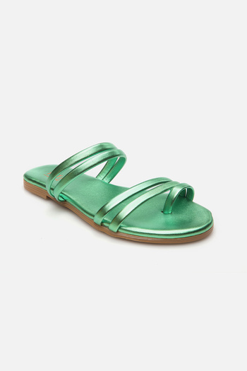 Yaya by Hotiç Women's Fistic Green Slippers 01TEY269740A810