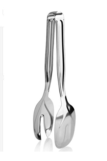 MODA OZY Stainless Steel Luxury Salad Tongs Tableware Serving
