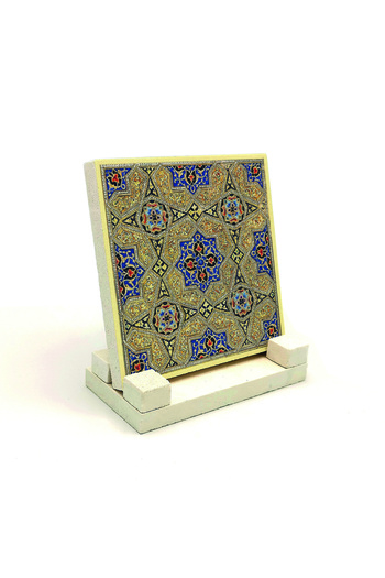 Sadrazam Friday Mosque Chinese Iranian Printed Natural Stone Desktop 10x10 Kd-61