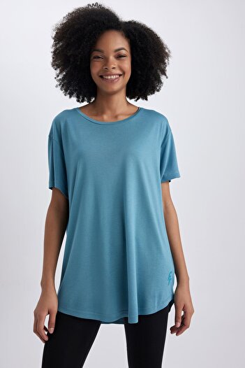 DeFacto Defactofit Comfort Fit Crew Neck Sports Short Sleeve T-Shirt Z6740az23sp