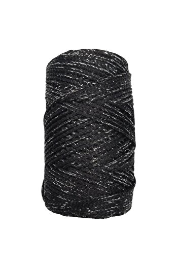angel çanta aksesuar Αξεσουάρ Angel Bag Πολύχρωμο Glitter Polyester Macrame Μαύρο Χρώμα 200 gr No:03