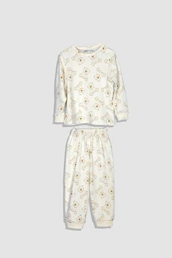 AIKO Beige Girl's Pajama Set BH11