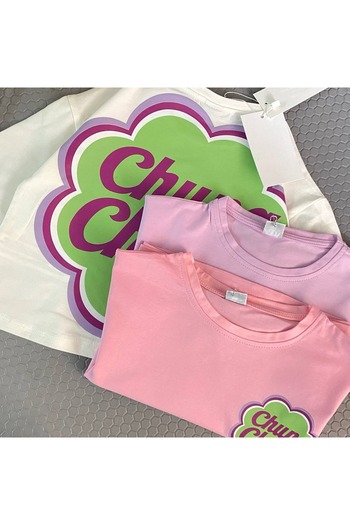 Machetta Children's Chupa Printed Oversize Crop T-shirt