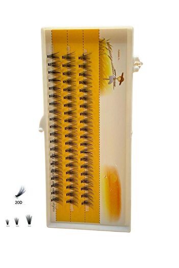 SEBURAM COLLECTION Tekli İpek Naturel 60 Adet 20D Demet 10-12 mm Takma Kirpik