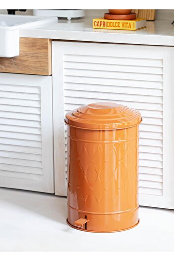 The Mia Prism 37 Lt Terracota Kitchen Trash Can