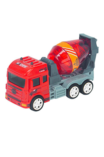Toyaş Frictional 1:32 Truck Work Vehicles Toys Mixer Truck 12 cm