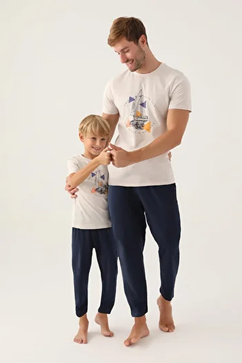 Arnetta Σετ καλοκαιρινές πιτζάμες Father and Son, 100% βαμβάκι (τιμή χωριστά)