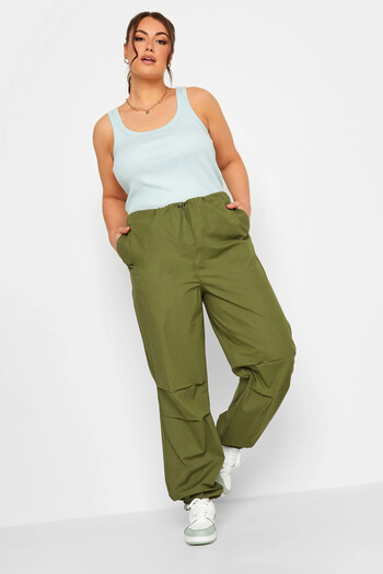 Stil Diva Large Size Cargo Pants with Elastic Legs302040