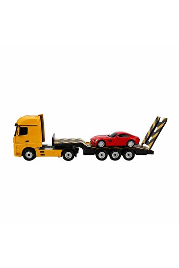 Rastar 1:26 Mercedes-benz Actors Ve Mercedes-amg Gt Uzaktan Kumandalı Işıklı Araba - Sarı Tır-kırmızı Araba