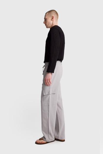 GIESTO WAIST ROPE GOFRE CARGO PANTS