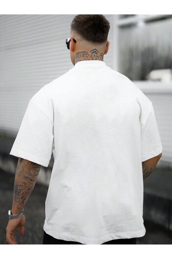 Hunors Sportswear & Company Men's Printed Crew Neck Oversize T-shirt & Shorts Top and Bottom Set