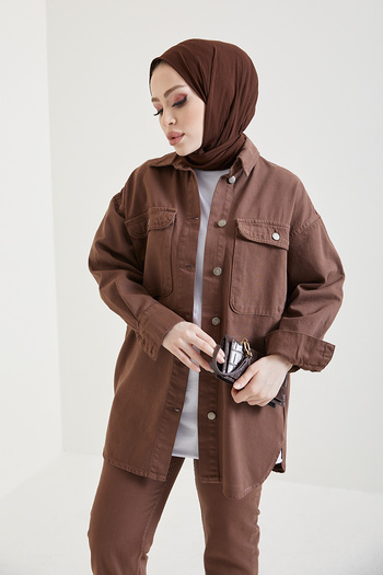 benguen 6175 Sports Denim Jacket Brown