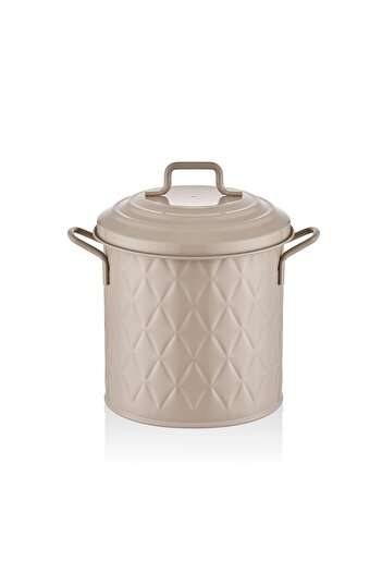 The Mia Prism 4 Lt Caramel Countertop Dustbin